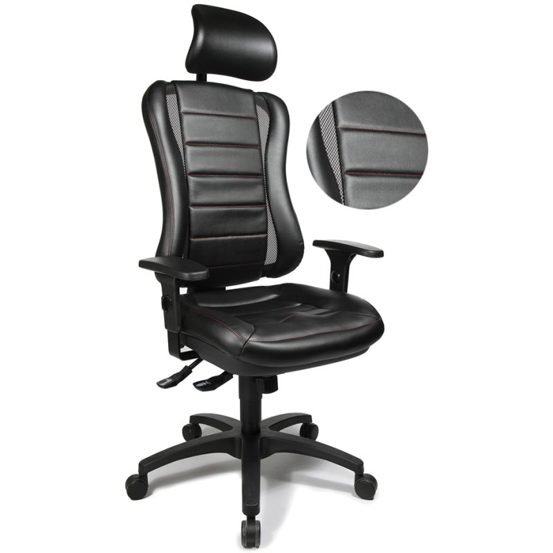 Topstar draaistoel Head Point RS, zwart, ergonomisch, XXL-zitting